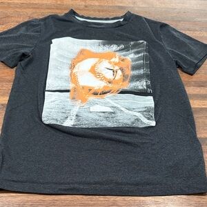 Old Navy Kids Baseball Graphic Tee in Dark Gray and Orange